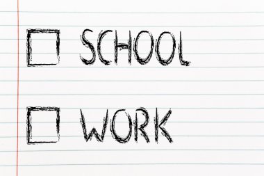 birden çok seçim testi, eğitim ya da iş arayan?