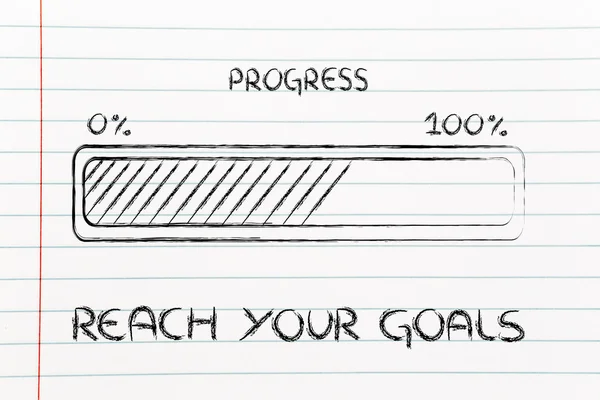 Reaching your goal and progressing fast — Stock Photo, Image