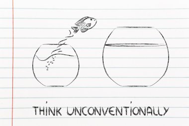 Aklını boşalt ve unconventionally düşünüyorum