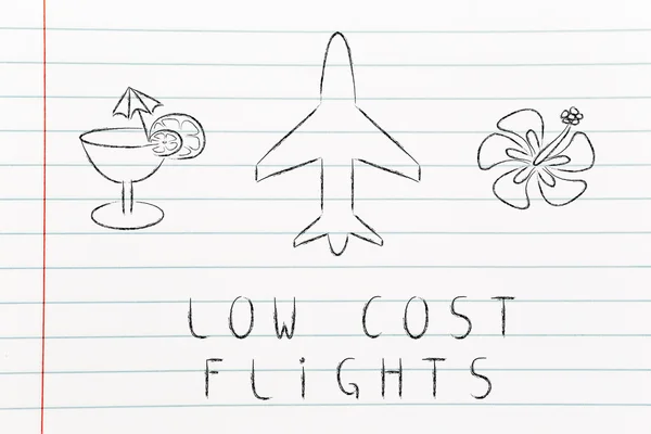 Avion conception de vols low cost — Photo