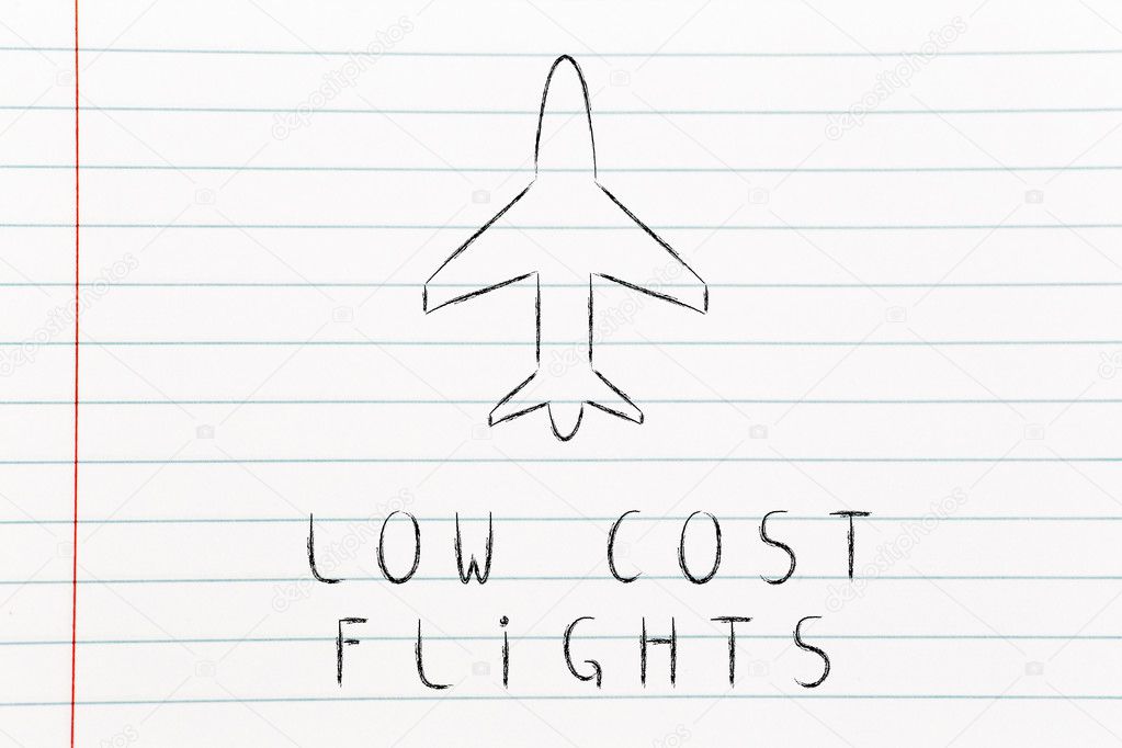Aeroplano design voli a basso costo — foto stock © faithie #50492697 Design a basso costo
