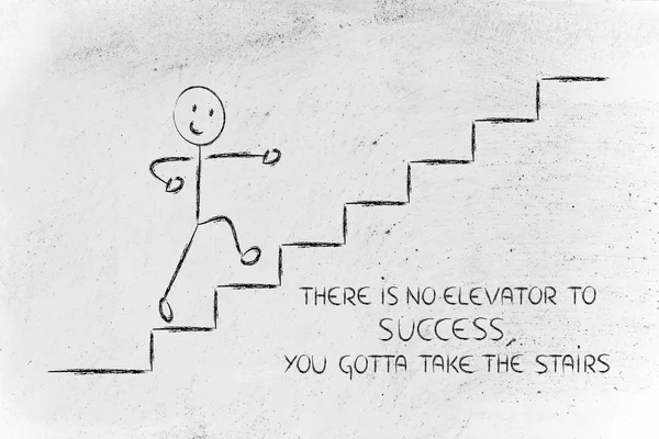 Kroki, aby osiągnąć sukces — Zdjęcie stockowe