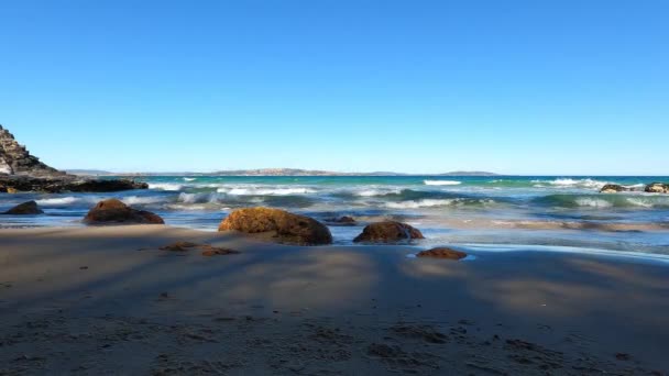 Avustralya Sahilinin Güzel Manzarası Güney Tazmanya Bir Yürüyüş Sırasında Kington — Stok video