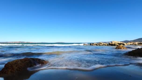 Krásná Scenérie Australské Pláže Husté Původní Vegetace Natočené Kington Beach — Stock video