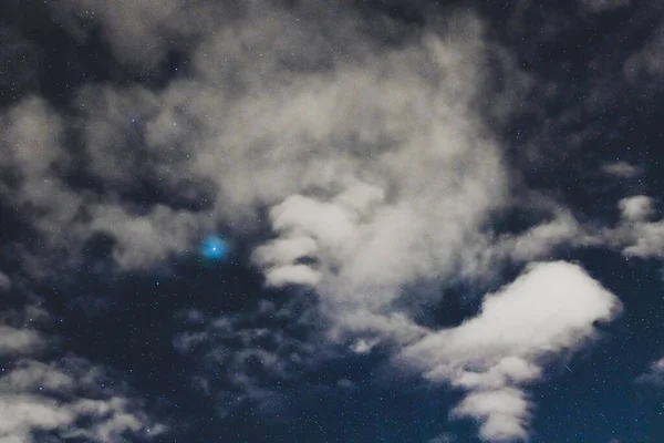 Зоряне Нічне Небо Великою Кількістю Сузір Чітко Видно Восени Кілька — стокове фото