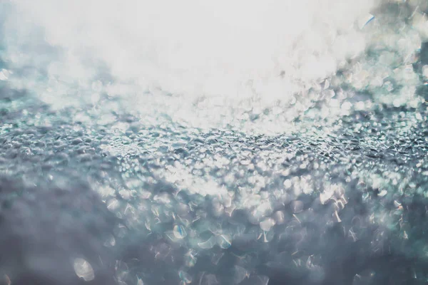 Macro Shot Rain Drops Textured Glass Natural Light Shot Extremely — ストック写真