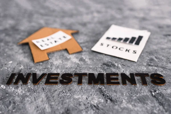 Investment Opportunities Building Wealth Conceptual Image House Icon Next Stock — ストック写真