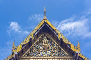 Tay Budist tapınağı çatı üst grand palace