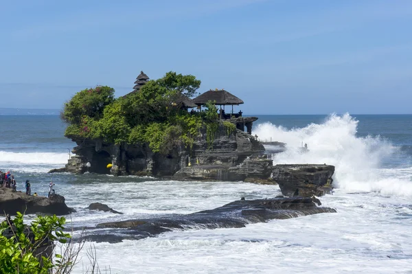 Tanah Lot temple in the sea at Bali — Stock Photo, Image