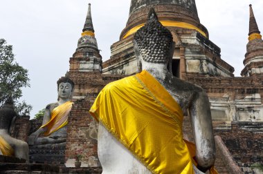 Ayutthaya Tayland 'daki Buda heykeli