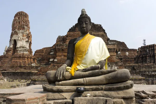 Buda heykeli ayutthaya, Tayland berbat