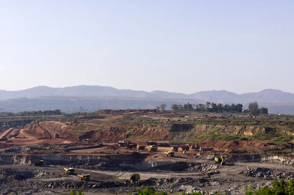 Coalmine landskap Stockbild