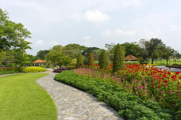 The green park in the city — Stock Photo, Image