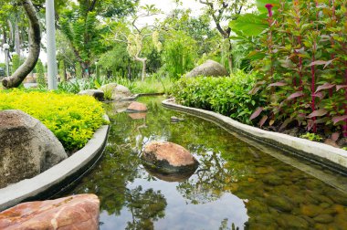 arka bahçesinde Havuz peyzaj