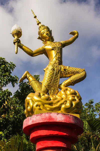 Dekorera lyktan i wat mokkanlan, chomthong chiangmai thailand — Stockfoto