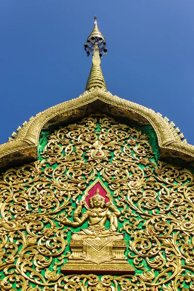 Building molding art in Thai style , Wat Sri Don Moon — Stock Photo, Image