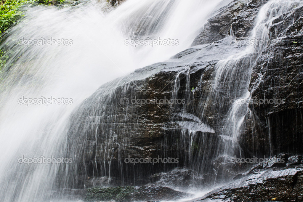 Tad Mork Water Fall in Maerim , Chiangmai Thailand