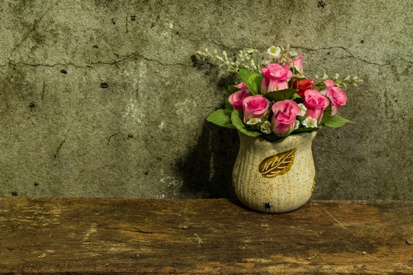 Stilleben med ett gäng Rosen blomma Valentine — Stockfoto