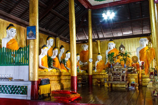 Socha Buddhy v wat shan, wianghaeng chiangmai Thajsko — Stock fotografie