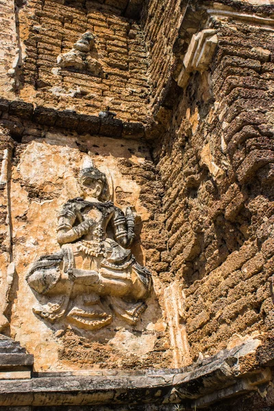 Boeddha's op de muur — Stockfoto