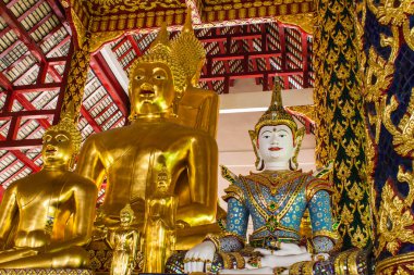 Buda heykelinin wat suandok, chiangmai, Tayland