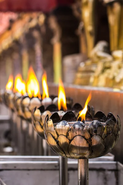 Vesak Bucha candle in Thai temple in Chiangmai thailand — Stock Photo, Image