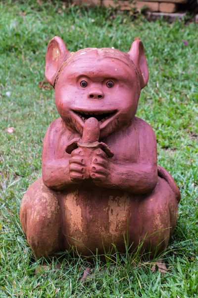 猿のタイの彫刻 — ストック写真