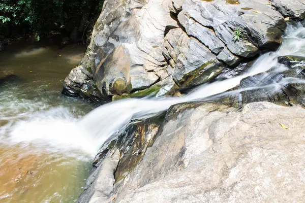 Tad Mork Water Fall in Maerim , Chiangmai Thailand — Stock Photo, Image
