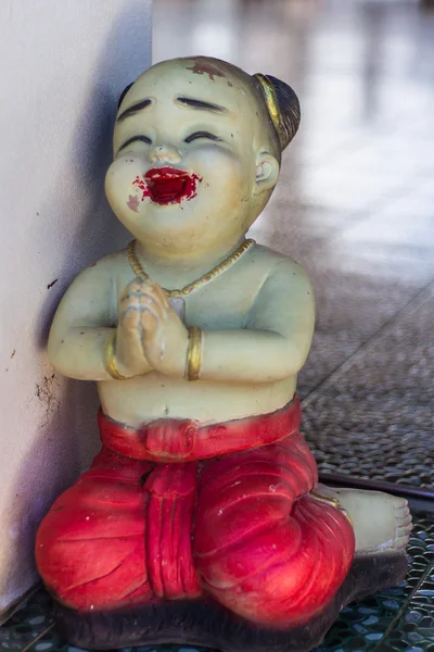 Figura bambini thailandesi, Argilla Thai Art — Foto Stock