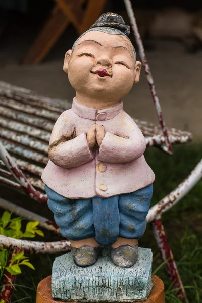 Thai children figure , Clay Thai Art — Stock Photo, Image