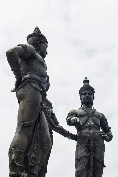 Monumento a los Reyes Magos, Chiang Mai — Foto de Stock