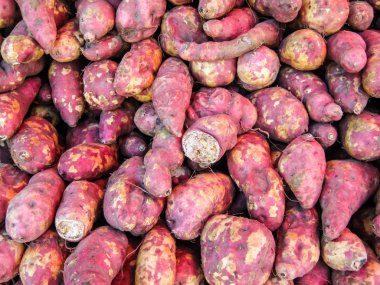 doku, taze tatlı patates patates