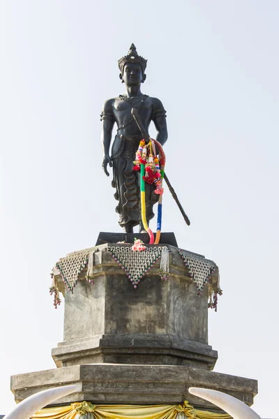 Король samfungkan пам'ятник, король Ланна — стокове фото