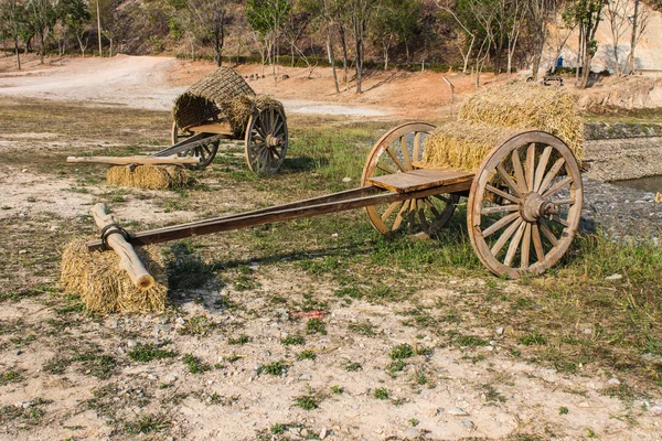 Houten kar, Azië stijl — Stok fotoğraf