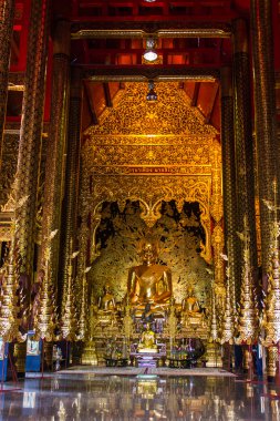Şapel, wat yasağı den Tapınağı maetang chiangmai Tayland Buda heykeli