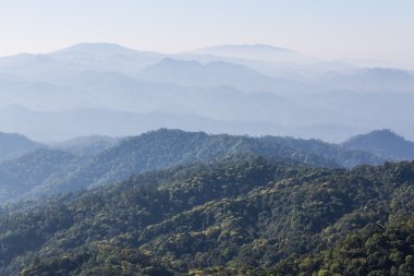 sabah görünümünden dağ, pha daeng Milli Parkı chiangmai