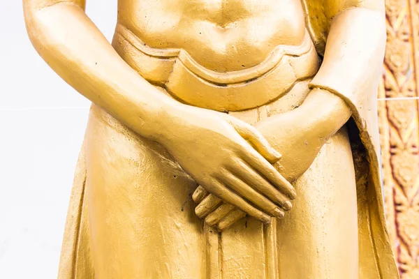 Hand des Buddha im thailändischen Tempel — Stockfoto