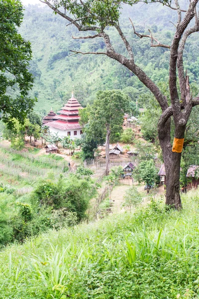 Shan temple, wat fah wiang v Thajsku chiangmai wianghaeng — Stock fotografie