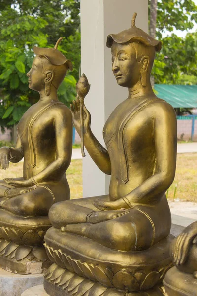 Golden Upagupta Statue Thai Buddhist Monk — Stock Photo, Image