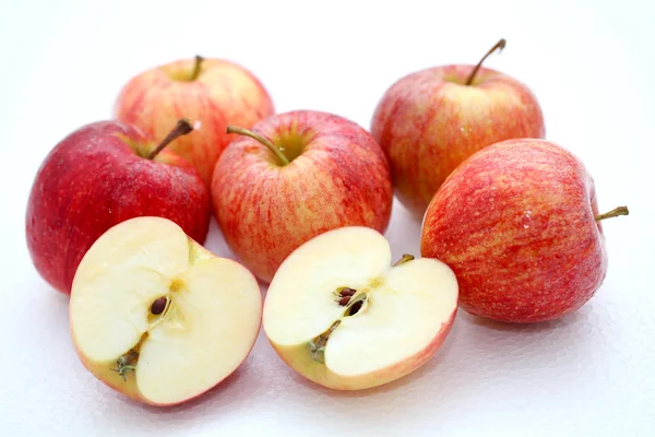 Fresh red juicy natural apples — Stock Photo, Image