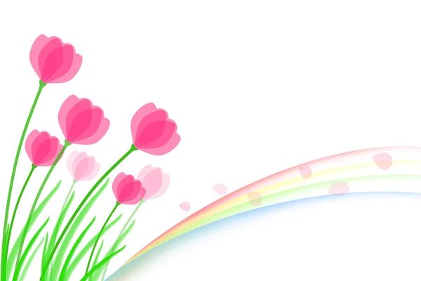 Diseño de primavera con flores — Foto de Stock