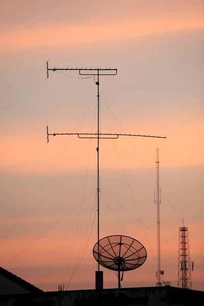 Home TV antennas — Stock Photo, Image