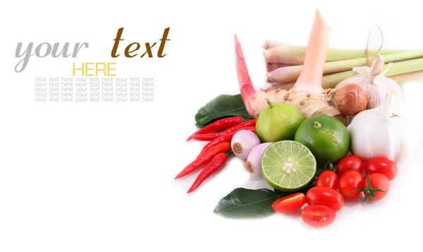 Asian herb and spicy "Tom Yum" ingredients food — Stock Photo, Image