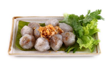 domuz eti ile buğulama tapioca hamur tatlısı