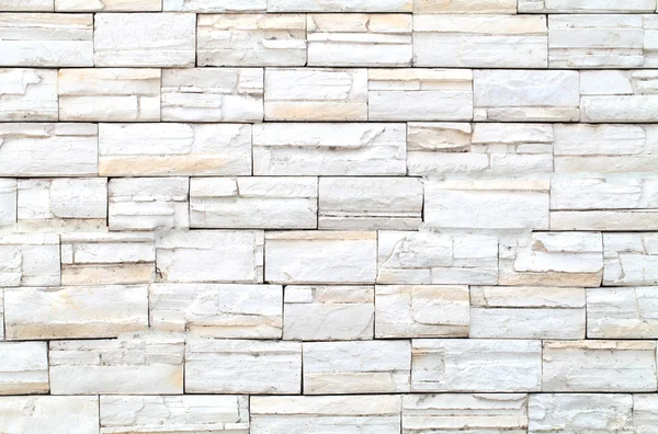 Pattern of White Modern stone Brick Wall Surfaced — Stock Photo, Image