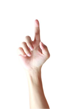 izole ekranda dokunmadan el 