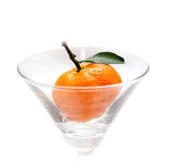 Orange en verre — Photo