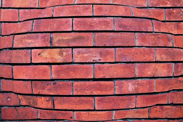 The Brick wall texture fisheye — Stock Photo, Image