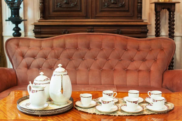 Conjunto de taza de té elegante —  Fotos de Stock