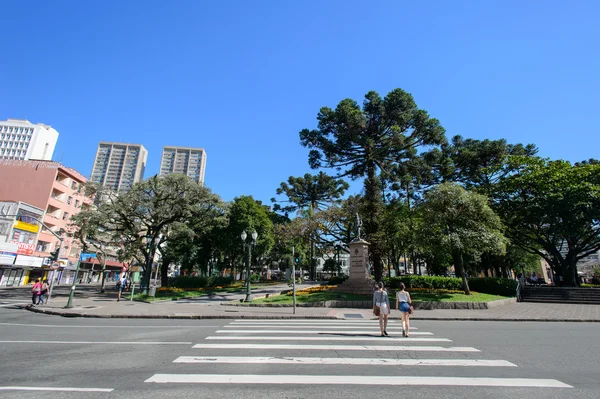 Centro da cidade em Curitiba, Brasil — Fotografia de Stock